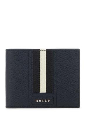 Bally Navy Blue Leather Wallet