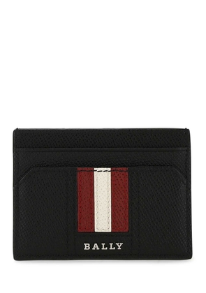 Bally Black Leather Thar Card Holder