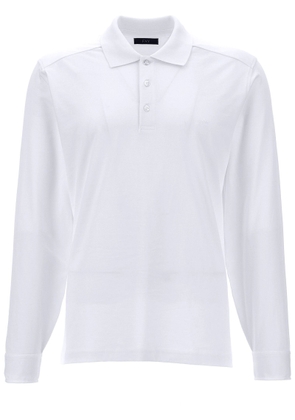 Fay White Cotton Polo Shirt