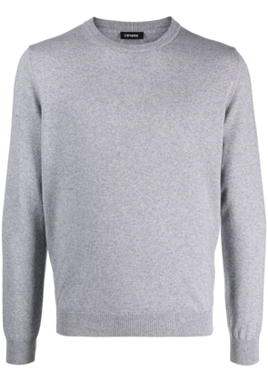 Cenere GB fine-knit crew-neck jumper - Grey