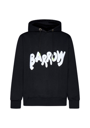Barrow Black Hoodie With Contrast Lettering Logo