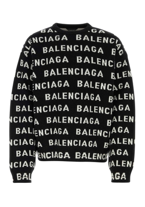 Balenciaga Black Wool Blend Sweater