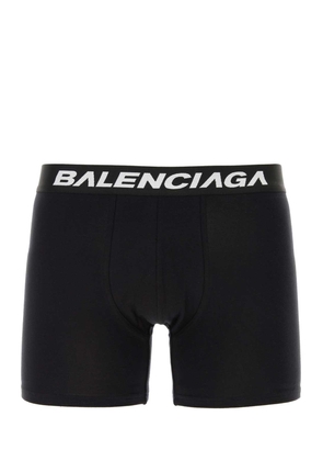 Balenciaga Black Stretch Cotton Racer Boxer