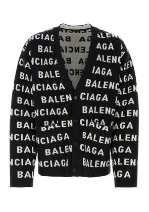 Balenciaga Black Wool Blend Cardigan