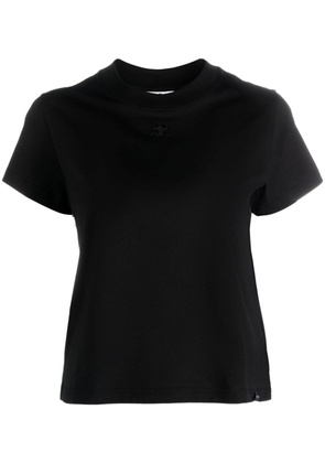 Courrèges crew-neck jersey T-shirt - Black