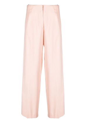 Forte Forte rhinestone-embellished straight-leg trousers - Pink