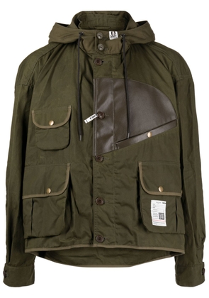 Maison MIHARA YASUHIRO Hunting hooded cotton jacket - Green