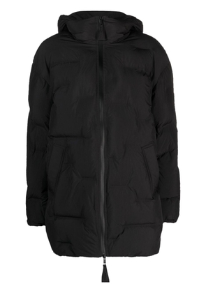 GANNI hooded padded coat - Black