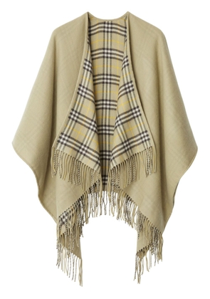 Burberry Vintage Check reversible wool cape - Neutrals