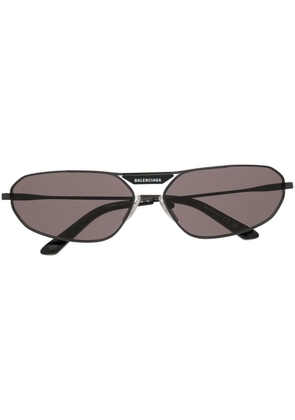 Balenciaga Eyewear Tag 2.0 oval-frame sunglasses - Black