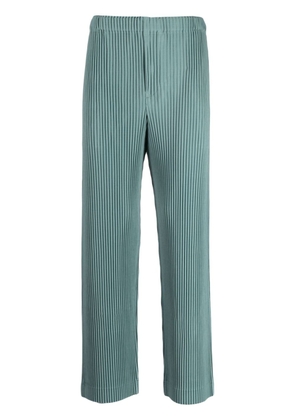 Homme Plissé Issey Miyake Mc August pleated cropped trousers - Blue