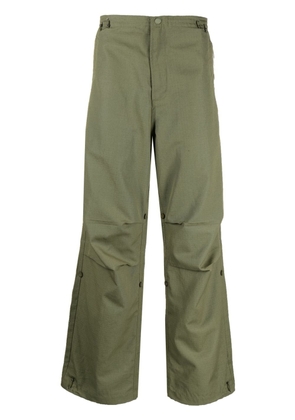 Maharishi Rabbit-embroidered loose-fit trousers - Green