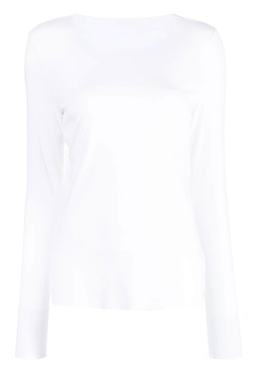 Wolford crew neck long-sleeved jumper - White