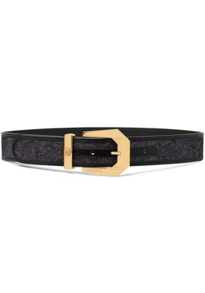 Versace Barocco Medusa Heritage jacquard belt - Black