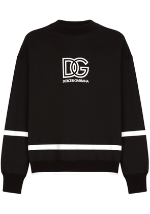Dolce & Gabbana logo-print cotton sweatshirt - Black