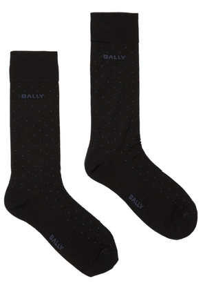Bally dot-intarsia ankle socks - Blue