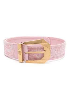 Versace Medusa Heritage Barocco-jacquard belt - Pink
