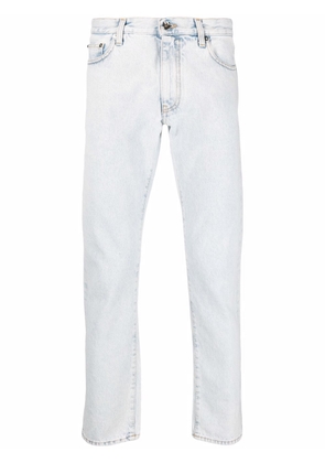 Off-White Diag-stripe print slim fit jeans - Blue