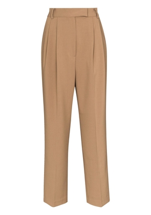 The Frankie Shop Bea pleated trousers - Brown