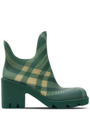 Burberry Marsh checked rubber boots - Green