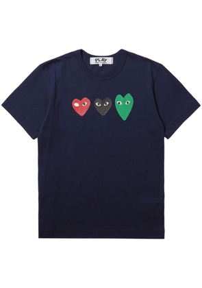 Comme Des Garçons Play heart logo T-shirt - Blue