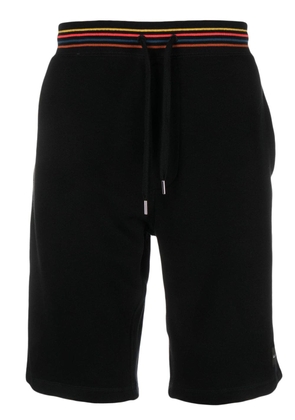 Paul Smith contrasting-trim track shorts - Black