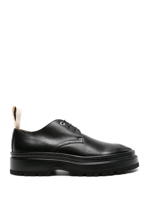 Jacquemus Les Pavane leather derby shoes - Black