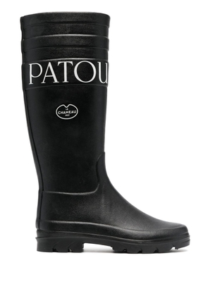 Patou x Le Chameau logo-print boots - Black