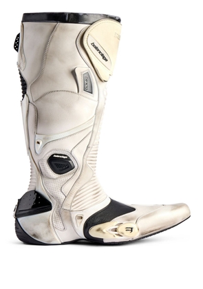 Balenciaga Biker Boot leather boots - White