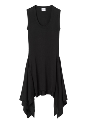 Burberry draped-hem mini dress - Black