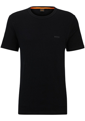 BOSS logo-print cotton T-shirt - Black