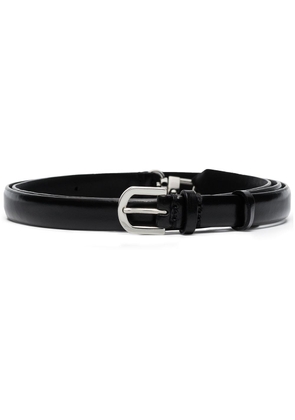 TOTEME double-clasp leather belt - Black