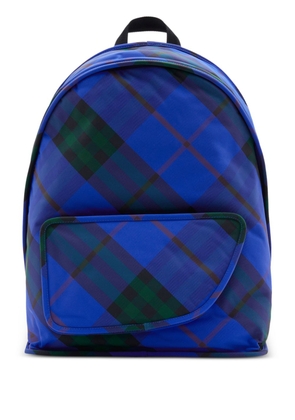 Burberry Shield Vintage Check-print backpack - Blue