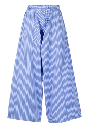 Rosetta Getty cropped wide-leg trousers - Blue