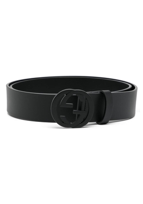 Gucci Blondie wide leather belt - Black