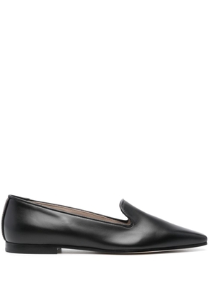 Fabiana Filippi rhinestone-embellished leather loafers - Black