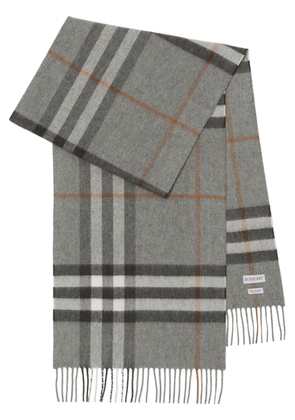 Burberry House Check cashmere scarf - Grey