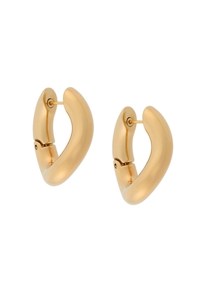 Balenciaga Loop twisted hoop earrings - Metallic