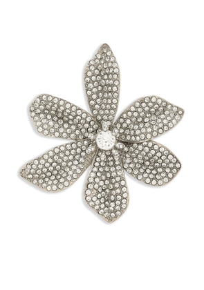 Dolce & Gabbana lilly 50mm brooch - Silver