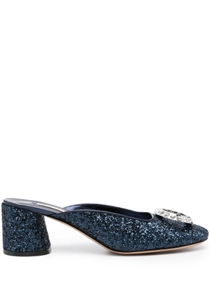 Casadei Ring Cleo 50mm mules - Blue