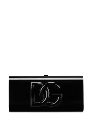 Dolce & Gabbana DG logo-appliqué clutch - Black