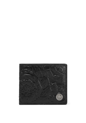 Versace Barocco-embossed wallet - Black