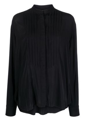 ISABEL MARANT Amel pleated crepe blouse - Black