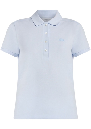 Lacoste logo-appliqué polo shirt - Blue