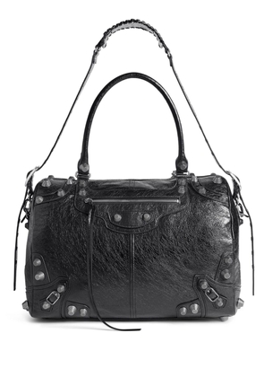 Balenciaga medium Le Cagole leather duffle bag - Black