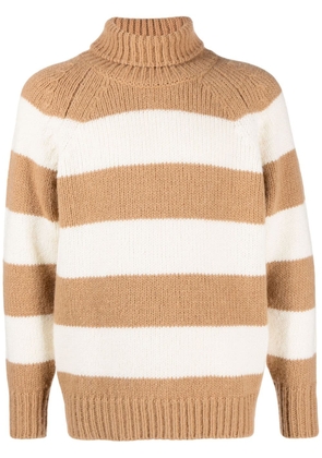 PT Torino striped wool-blend jumper - Neutrals