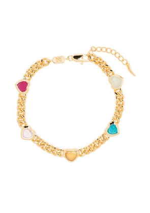 Missoma Jelly heart charm bracelet - Gold
