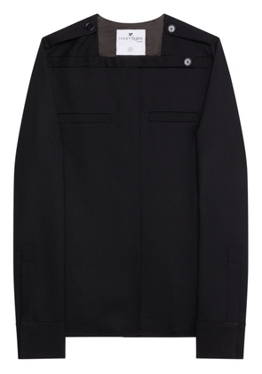 Courrèges tailored wool shirt - Black