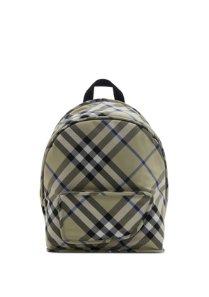 Burberry check-print backpack - Green