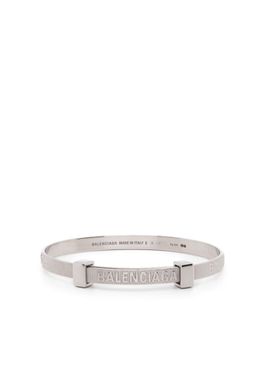 Balenciaga force striped bracelet - Silver